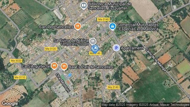 Ubicación de la subastas Subasta de finca 9305 - rg inca 1  ( sencelles - illes balears) en ILLES BALEARS