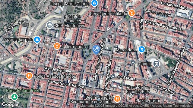 Ubicación de la subastas Subasta de vivienda en GANDIA