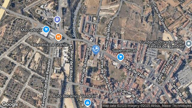 Ubicación de la subastas Subasta de garaje en El Vendrell
