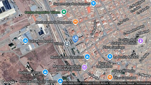 Ubicación de la subastas Subasta de local comercial en VILLENA