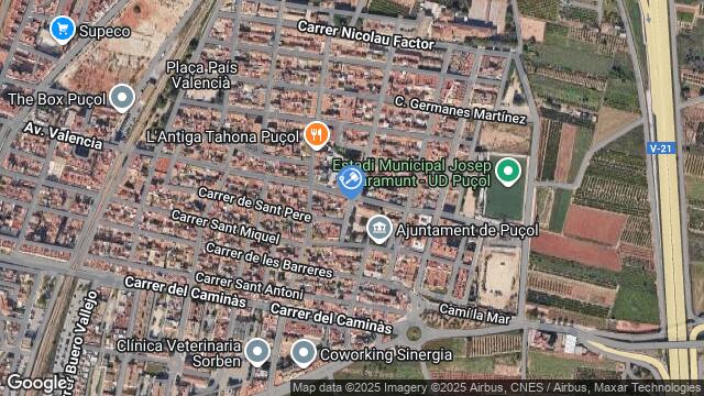 Ubicación de la subastas Subasta de finca 10972 brosquil  ( puzol - valencia) en VALENCIA