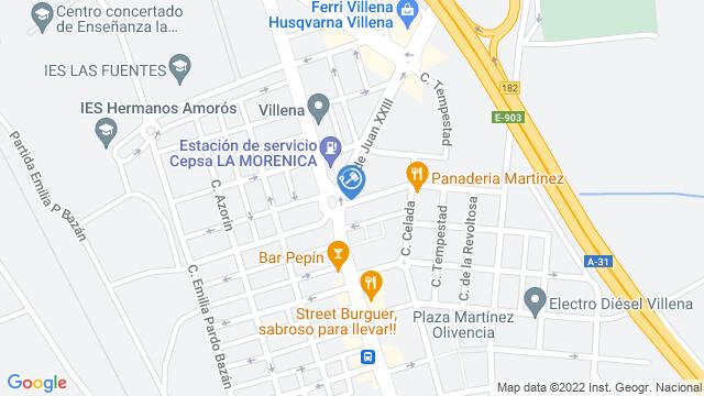 Ubicación de la subastas Subasta de vivienda en Villena