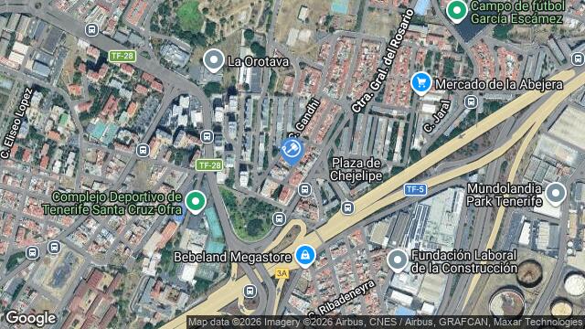 Ubicación de la subastas Subasta de garaje en Santa Cruz de Tenerife
