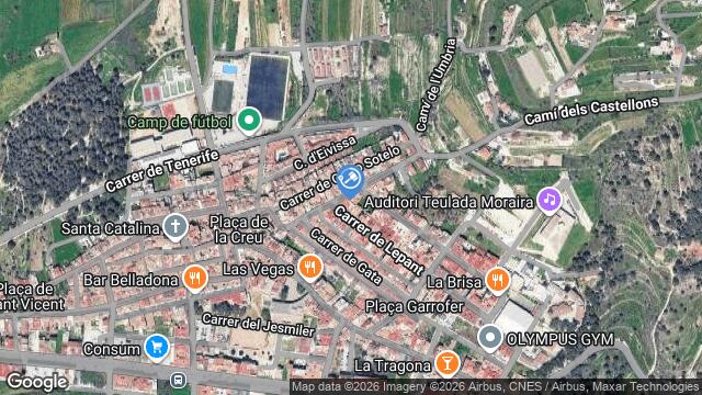 Ubicación de la subastas Subasta de trastero en TEULADA