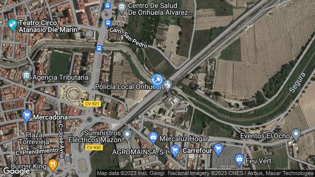 Ubicación de la subastas Subasta de garaje en ORIHUELA