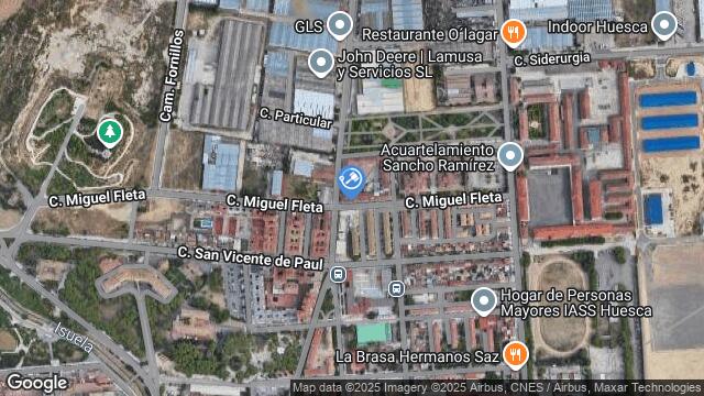 Ubicación de la subastas Subasta de garaje en Huesca