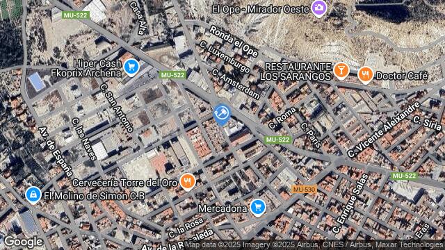 Ubicación de la subastas Subasta de garaje en ARCHENA