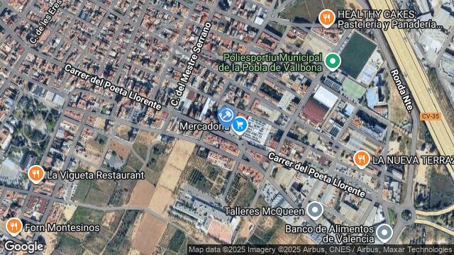 Ubicación de la subastas Subasta de vivienda en POBLA DE VALLBONA