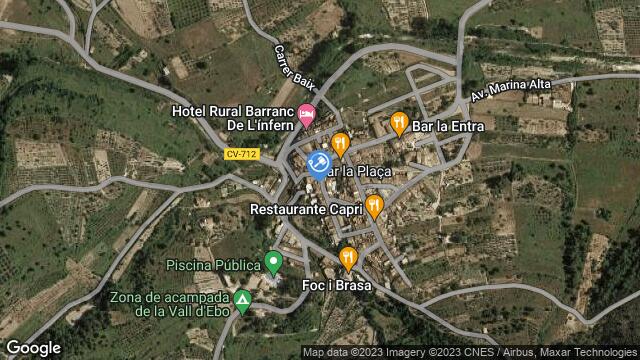 Ubicación de la subastas Subasta de vivienda en LA VALL D´EBO