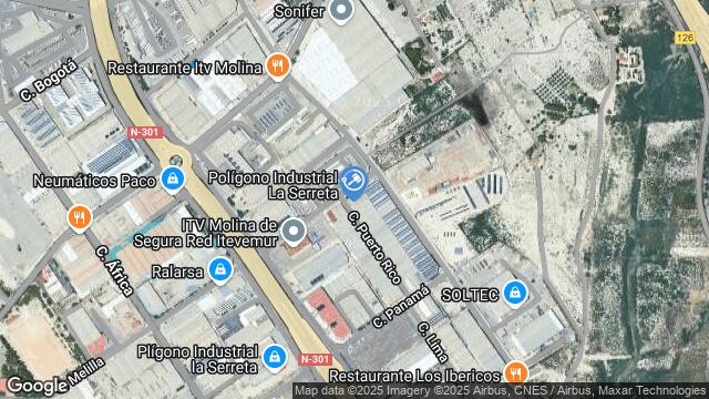 Ubicación de la subastas Subasta de nave industrial en Molina de Segura