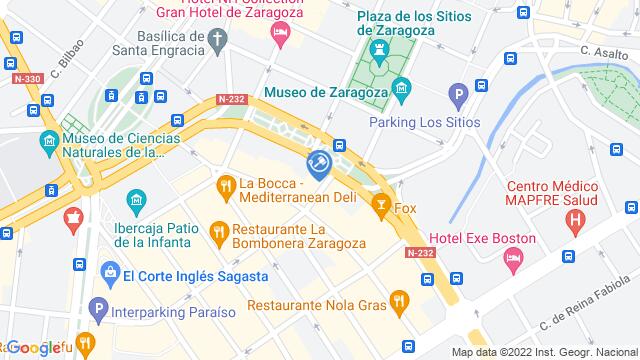 Ubicación de la subastas Subasta de garaje en Zaragoza