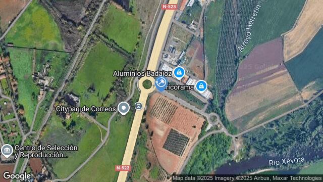 Ubicación de la subastas Subasta de finca rústica en Badajoz