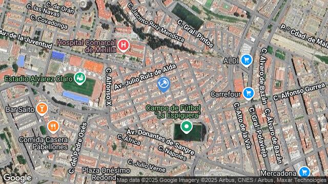 Ubicación de la subastas Subasta de vivienda en MELILLA