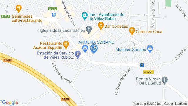 Ubicación de la subastas Subasta de vivienda en Velez Rubio