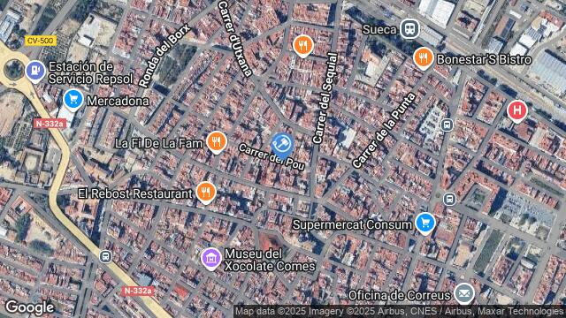 Ubicación de la subastas Subasta de finca rústica en Sueca