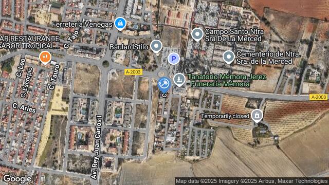 Ubicación de la subastas Subasta de solar en jerez de la Frontera