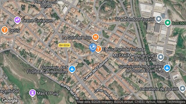 Ubicación de la subastas Subasta de pz joanot martorell ( torellÓ) en TORELLÓ