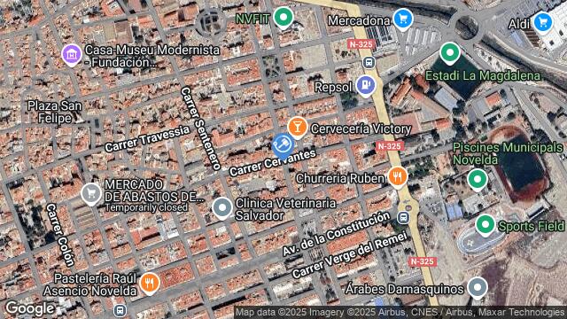 Ubicación de la subastas Subasta de vivienda en NOVELDA