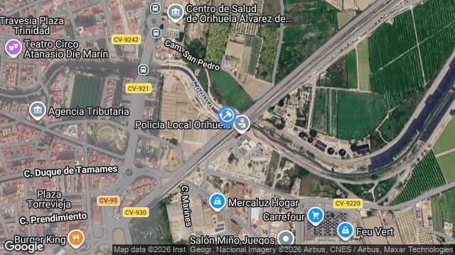 Ubicación de la subastas Subasta de solar en ORIHUELA