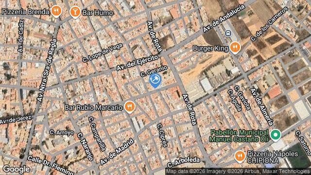 Ubicación de la subastas Subasta de 9128 100% pd cp chipiona  ( chipiona - cadiz) en CADIZ