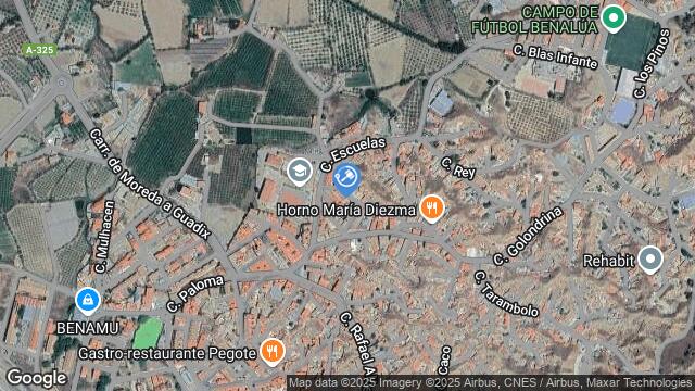 Ubicación de la subastas Subasta de finca rústica en GUADIX