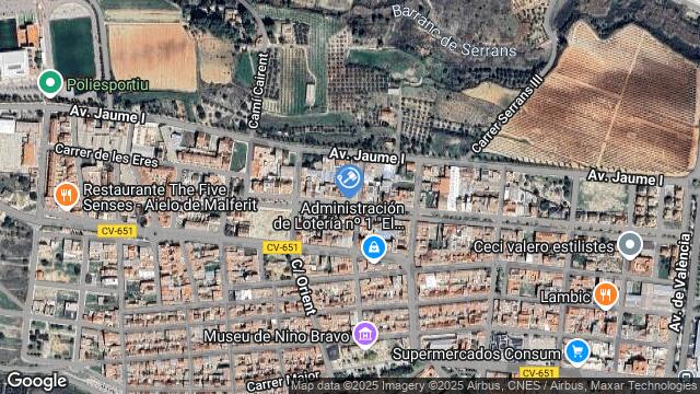 Ubicación de la subastas Subasta de av alfredo castello ( aielo de malferit) en AIELO DE MALFERIT
