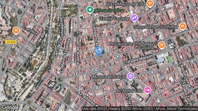 Ubicación de la subastas Subasta de garaje en Elda