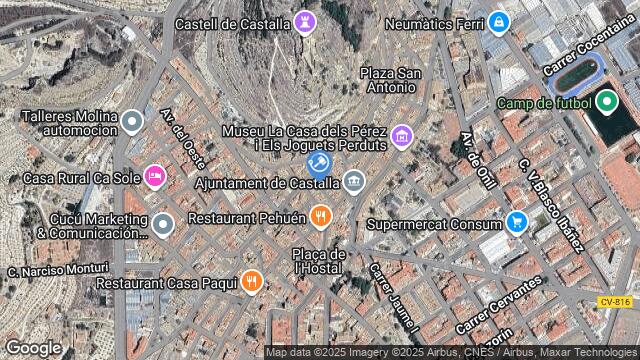 Ubicación de la subastas Subasta de vivienda en CASTALLA