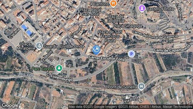 Ubicación de la subastas Subasta de garaje en ONDA