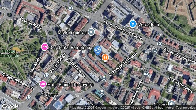 Ubicación de la subastas Subasta de vivienda en Pamplona