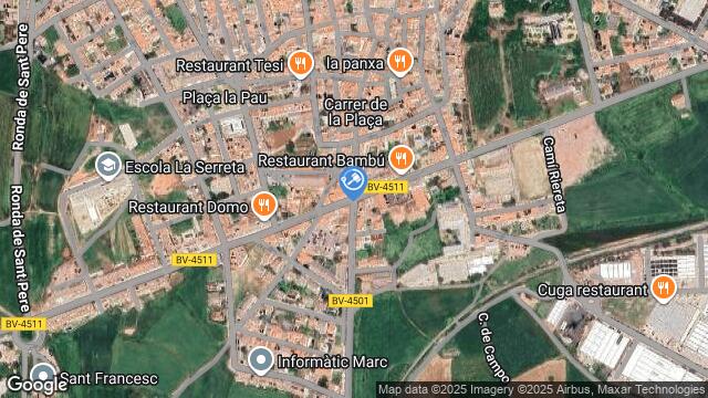 Ubicación de la subastas Subasta de nave industrial en SANTPEDOR