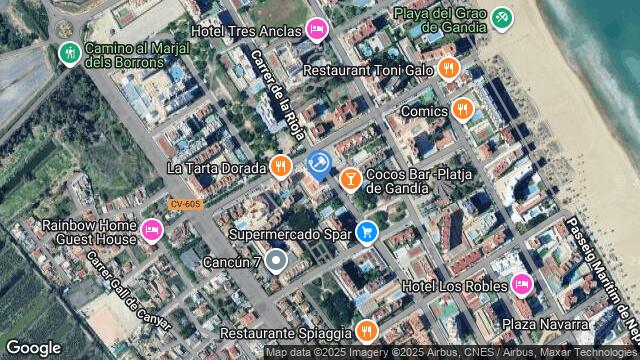 Ubicación de la subastas Subasta de vivienda en PLAYA DE GANDÍA