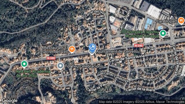 Ubicación de la subastas Subasta de vivienda en Cervelló