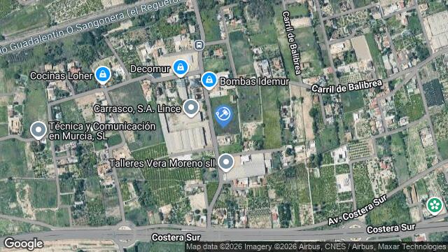 Ubicación de la subastas Subasta de finca rústica en Murcia