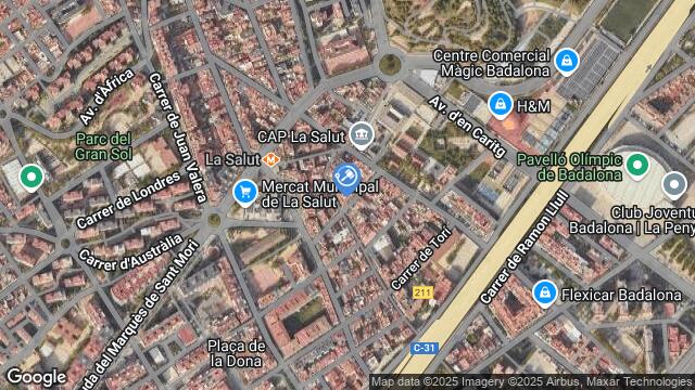 Ubicación de la subastas Subasta de local comercial en BADALONA