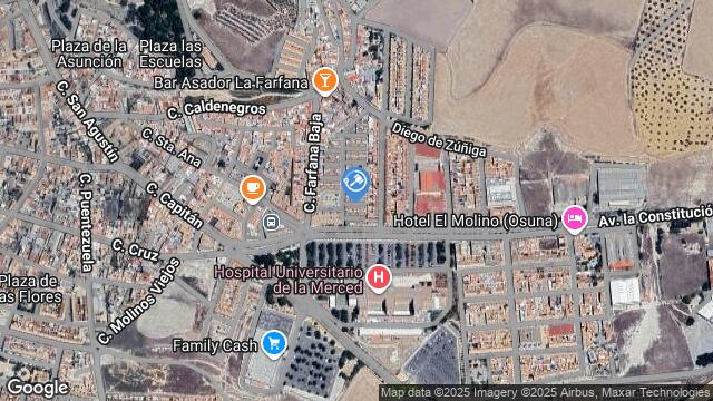 Ubicación de la subastas Subasta de nave industrial en OSUNA