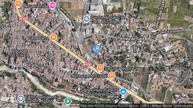 Ubicación de la subastas Subasta de solar en GATA DE GORGOS