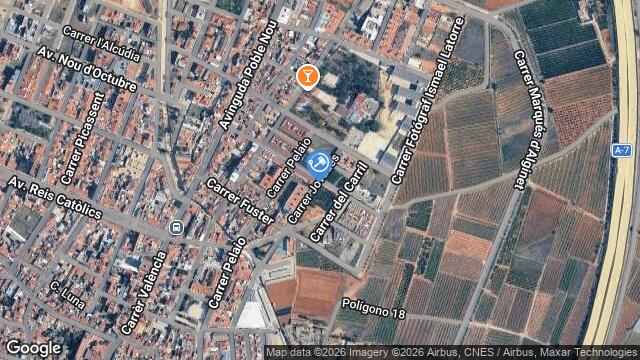 Ubicación de la subastas Subasta de 5388 rustica  ( albalat de la ribera - 50% nuda propiedad priv. albalat) en 50% NUDA PROPIEDAD PRIV. ALBALAT