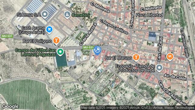 Ubicación de la subastas Subasta de vivienda en Alguazas