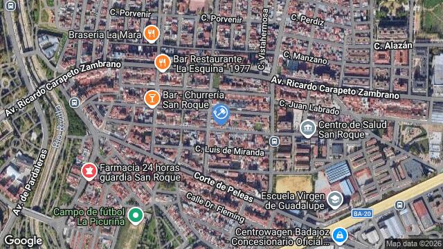 Ubicación de la subastas Subasta de cl lopez de tovar ( badajoz) en BADAJOZ