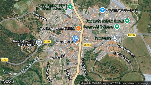 Ubicación de la subastas Subasta de finca rústica en EL RONQUILLO