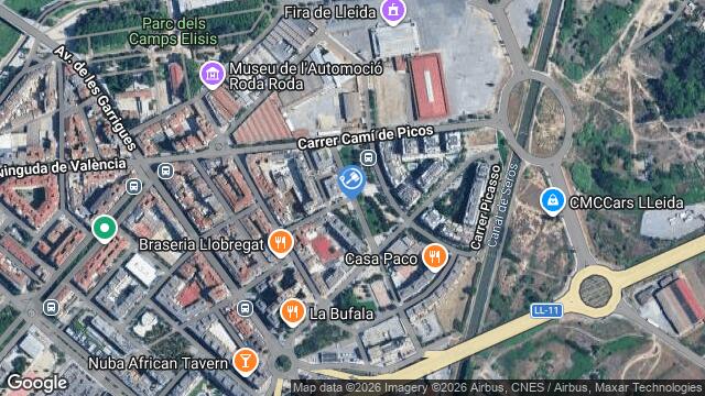 Ubicación de la subastas Subasta de cr josep carner en Lérida