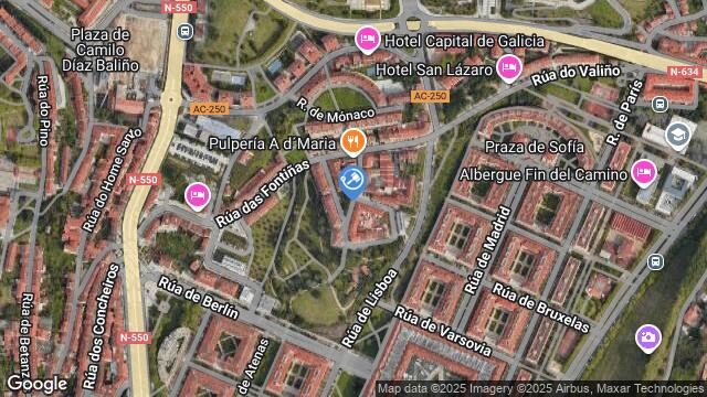 Ubicación de la subastas Subasta de garaje en Santiago de Compostela