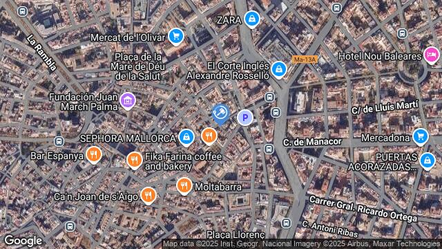 Ubicación de la subastas Subasta de local comercial en PALMA