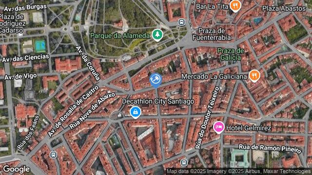 Ubicación de la subastas Subasta de garaje en SANTIAGO DE COMPOSTELA