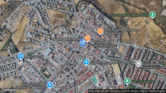 Ubicación de la subastas Subasta de garaje en ALJARAQUE