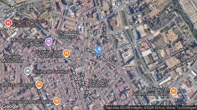 Ubicación de la subastas Subasta de garaje en VILANOVA I LA GELTRÚ
