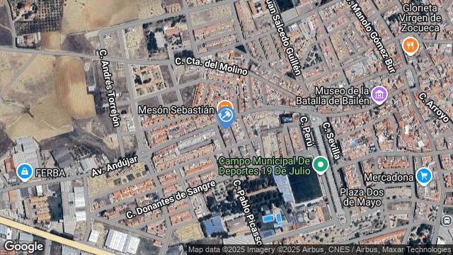 Ubicación de la subastas Subasta de vivienda en BAILÉN