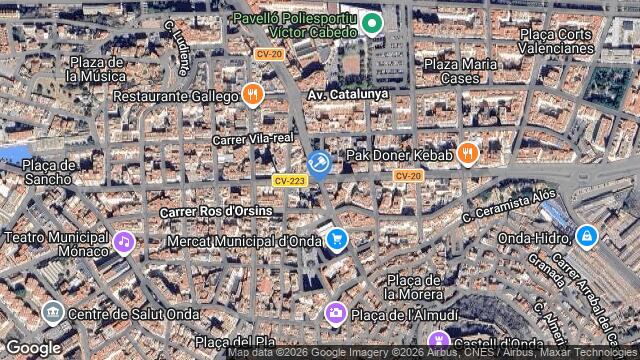 Ubicación de la subastas Subasta de garaje en ONDA