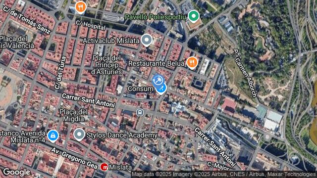 Ubicación de la subastas Subasta de vivienda en MISLATA